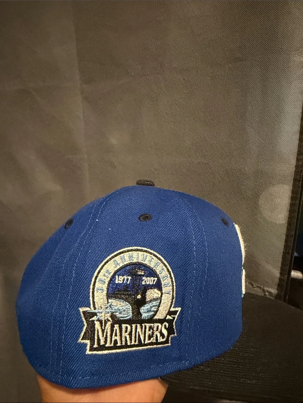 New Era Blue and Black Seattle mariners corduroy brim  Hat